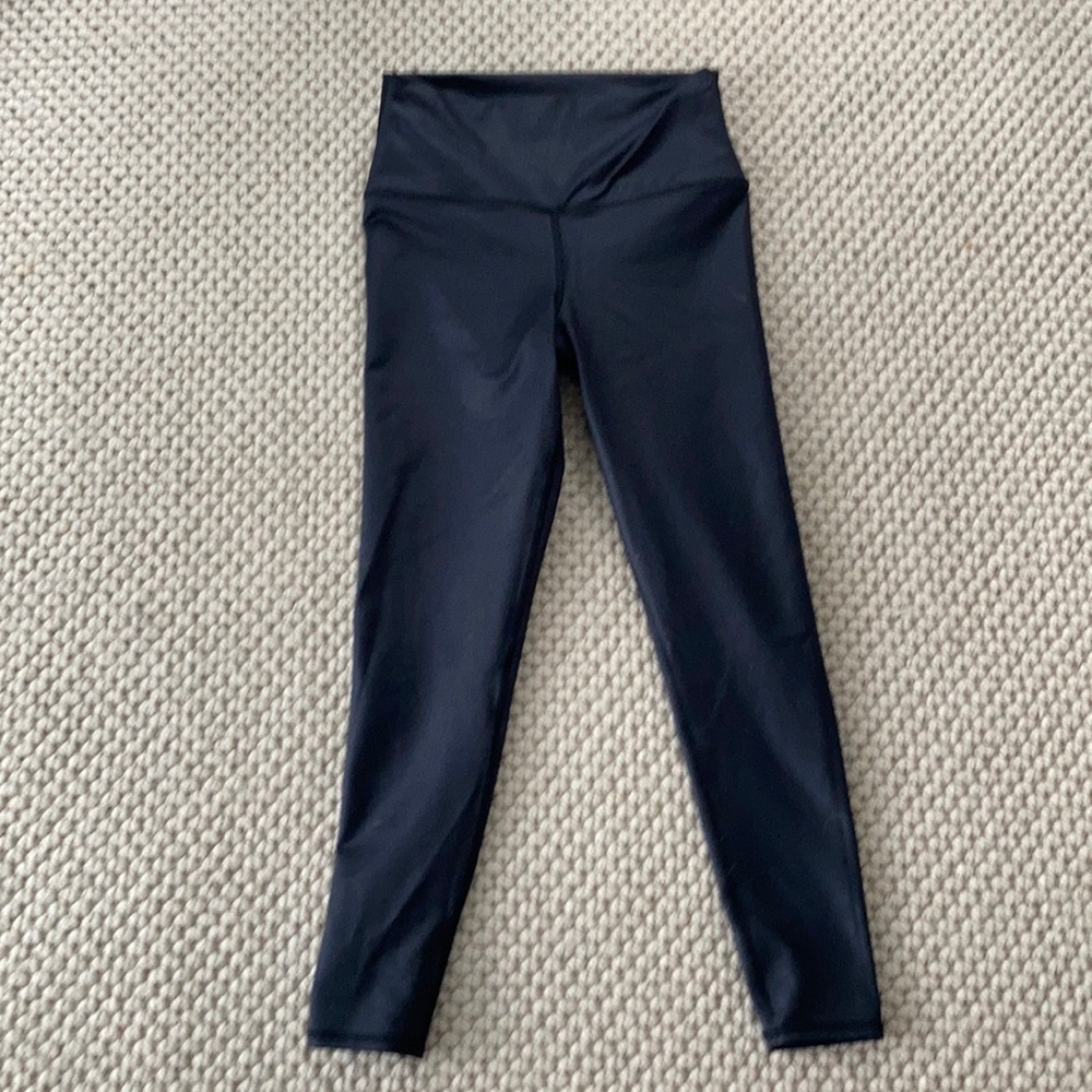 Alo high-wasted metallic sheen leggings